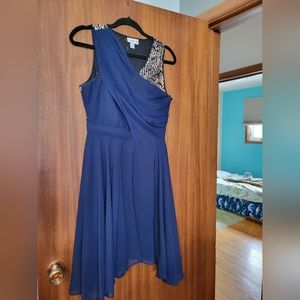 Navy blue bridesmaid dress